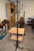 WROUGHT IRON HAT AND COAT STAND, 185CM HIGH