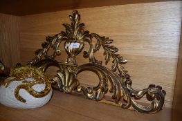 WOODEN GILT EFFECT ORNAMENT