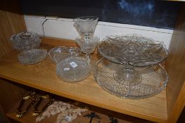 QUANTITY OF CUT GLASS WARES