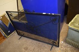 WROUGHT IRON FIRESCREEN, 99CM WIDE