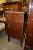 MAHOGANY BEDSIDE CABINET, 36CM WIDE