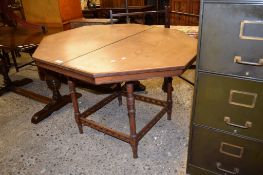 LIGHT OAK OCTAGONAL BREAKFAST TABLE, 105CM WIDE