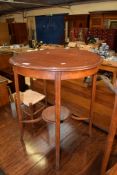 EDWARDIAN MAHOGANY CIRCULAR OCCASIONAL TABLE, 61CM DIAM