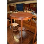 EDWARDIAN MAHOGANY CIRCULAR OCCASIONAL TABLE, 61CM DIAM