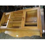 REPRODUCTION PINE EFFECT WALL CABINET, 102CM WIDE