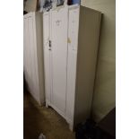 WHITE PAINTED UTILITY WARDROBE, 85CM WIDE