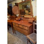 MAHOGANY DRESSING TABLE, 106CM WIDE