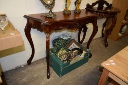 REPRODUCTION MAHOGANY SIDE TABLE, 104CM WIDE