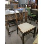 Set of six Chippendale style mahogany dining chairs^ (comprises one carver and five single chairs)