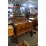 Early/mid 20th C Waring & Gillow Ltd small mahogany dressing table comprising of a rectangular