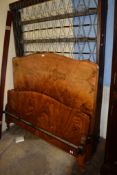 MAHOGANY THREE QUARTER BEDSTEAD, 138CM WIDE