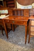 REPRODUCTION MAHOGANY LADIES DESK, 72CM WIDE