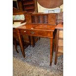 REPRODUCTION MAHOGANY LADIES DESK, 72CM WIDE