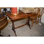 19TH CENTURY MAHOGANY RECTANGULAR CENTRE TABLE, 98CM LONG