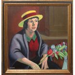 •AR Sidney F Homer, RBSA (1912-1993), "The Flower Seller", oil on board, signed lower left, 27 x