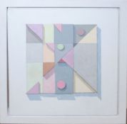 Mary Mellor, Abstract composition, oil on canvas, signed and dated 2011 verso, 30 x 30cm along