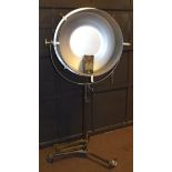 Large retro industrial stage/movie spotlight by Mole Richardson, Type 245, No 551 on adjustable