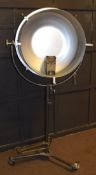 Large retro industrial stage/movie spotlight by Mole Richardson, Type 245, No 551 on adjustable