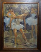 •AR Pierre Grisot (1911-1995), "Danseuse", oil on board, signed lower left, 34 x 26cm