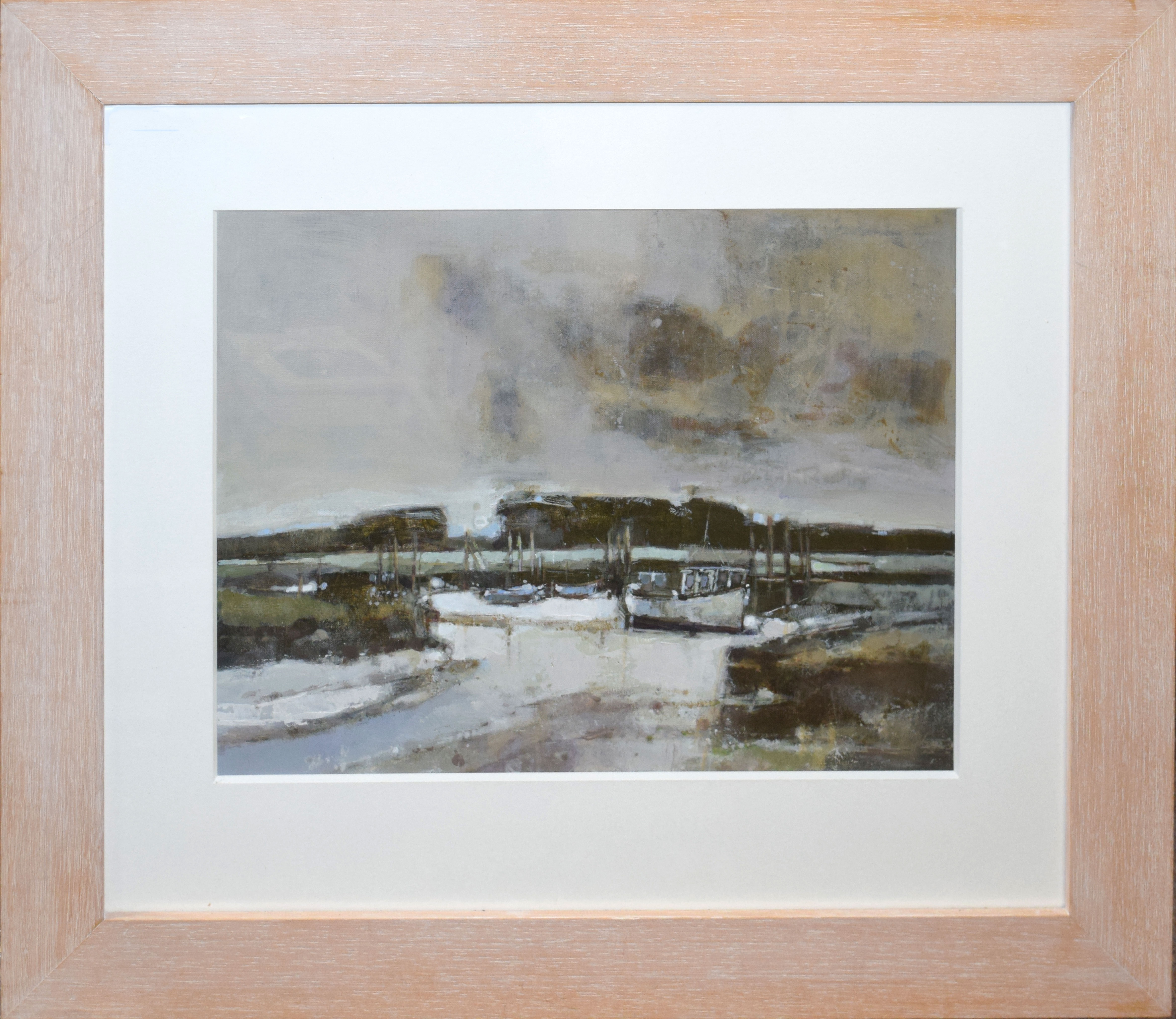 •AR John Newland (contemporary), "Morston, North Norfolk", acrylic on board, 34 x 44cm.
