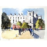 AR John Tookey(Born 1947) “Parliament Square, London” pen, ink and watercolour, signed and inscribed