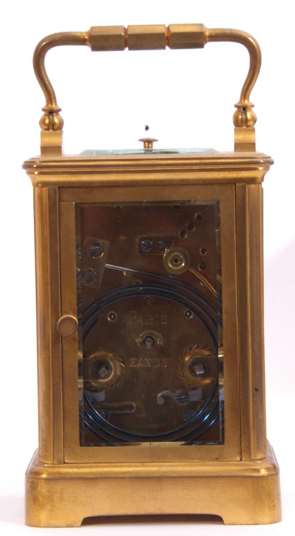 Last quarter of 19th century/first quarter of 20th century French brass and glass cased carriage - Image 9 of 12