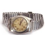 Gent's 1940s Rolex Oyster Perpetual Certified chronometer with stainless steel case, bubble back,