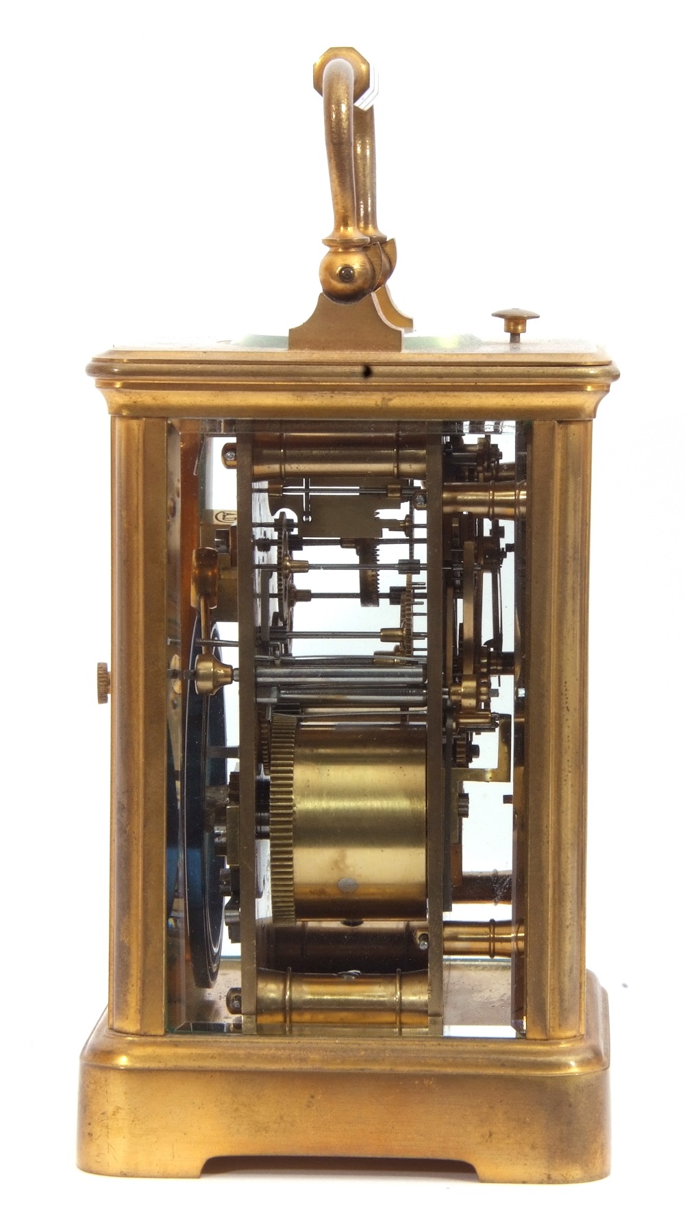 Last quarter of 19th century/first quarter of 20th century French brass and glass cased carriage - Image 11 of 12