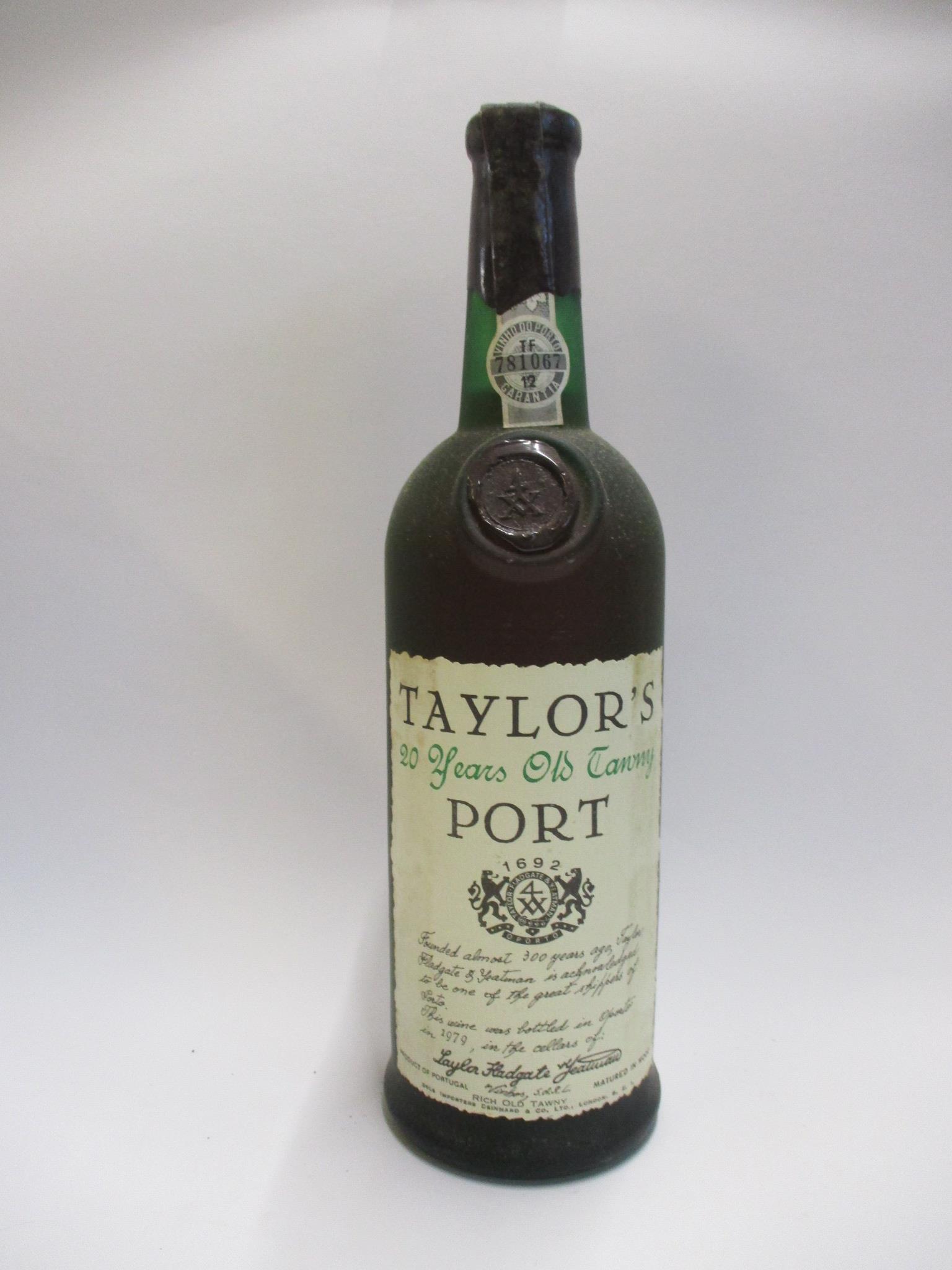 Taylors 20 Year Old Tawny Port, bottled 1979, 1 bottle