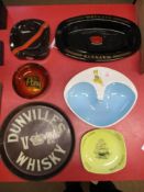 Collection of various vintage branded Pub Collectables, viz Ashtrays branded for Babycham