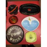 Collection of various vintage branded Pub Collectables, viz Ashtrays branded for Babycham