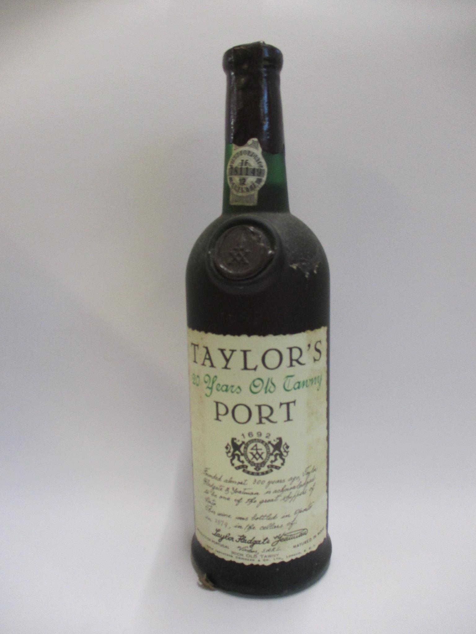 Taylors 20 Year Old Tawny Port, bottled 1979, 1 bottle