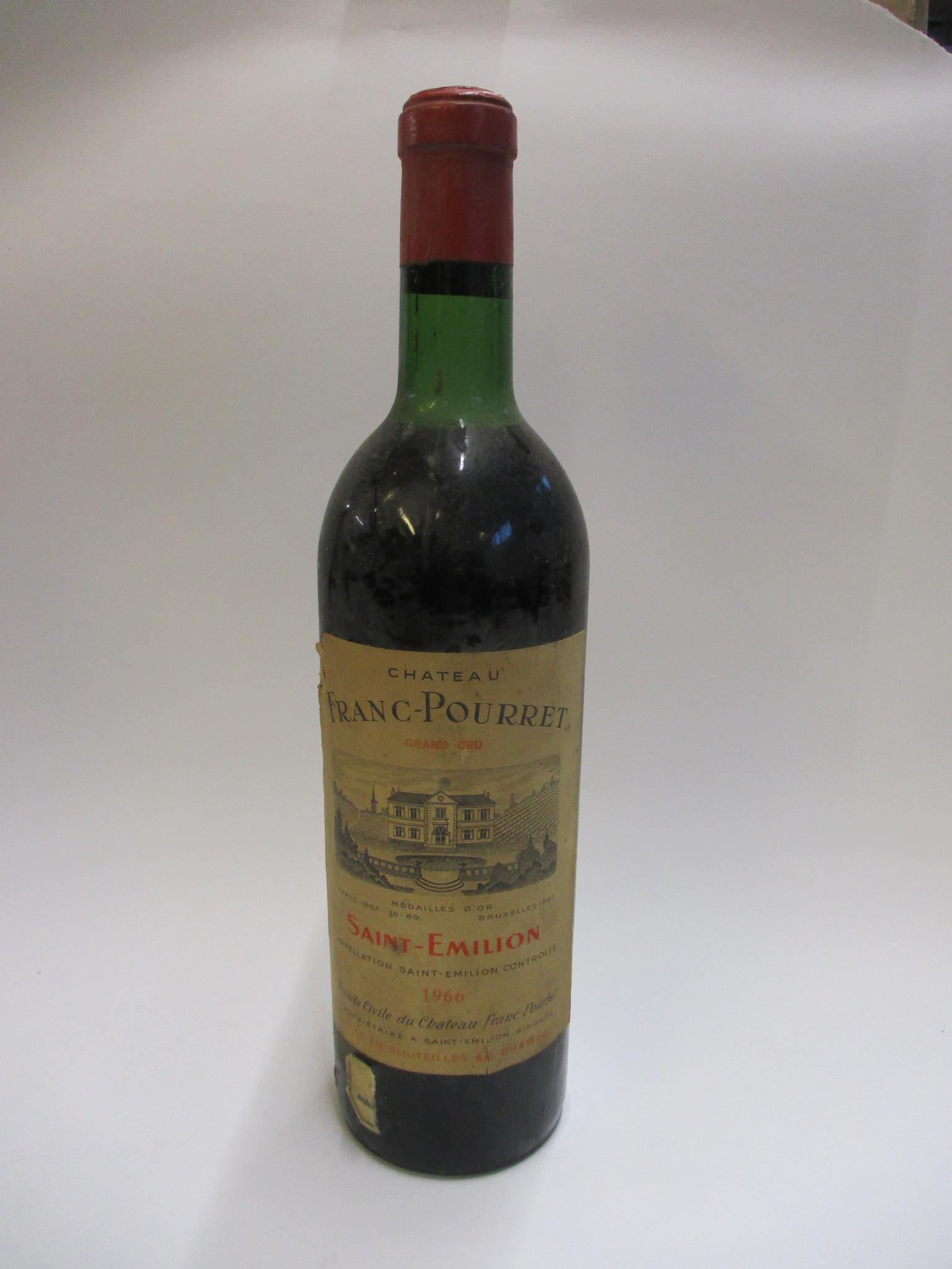 1966 Ch Franc-Pourret, Grand Cru, St Emilion, 1 bottle