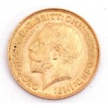 George V half sovereign dated 1913