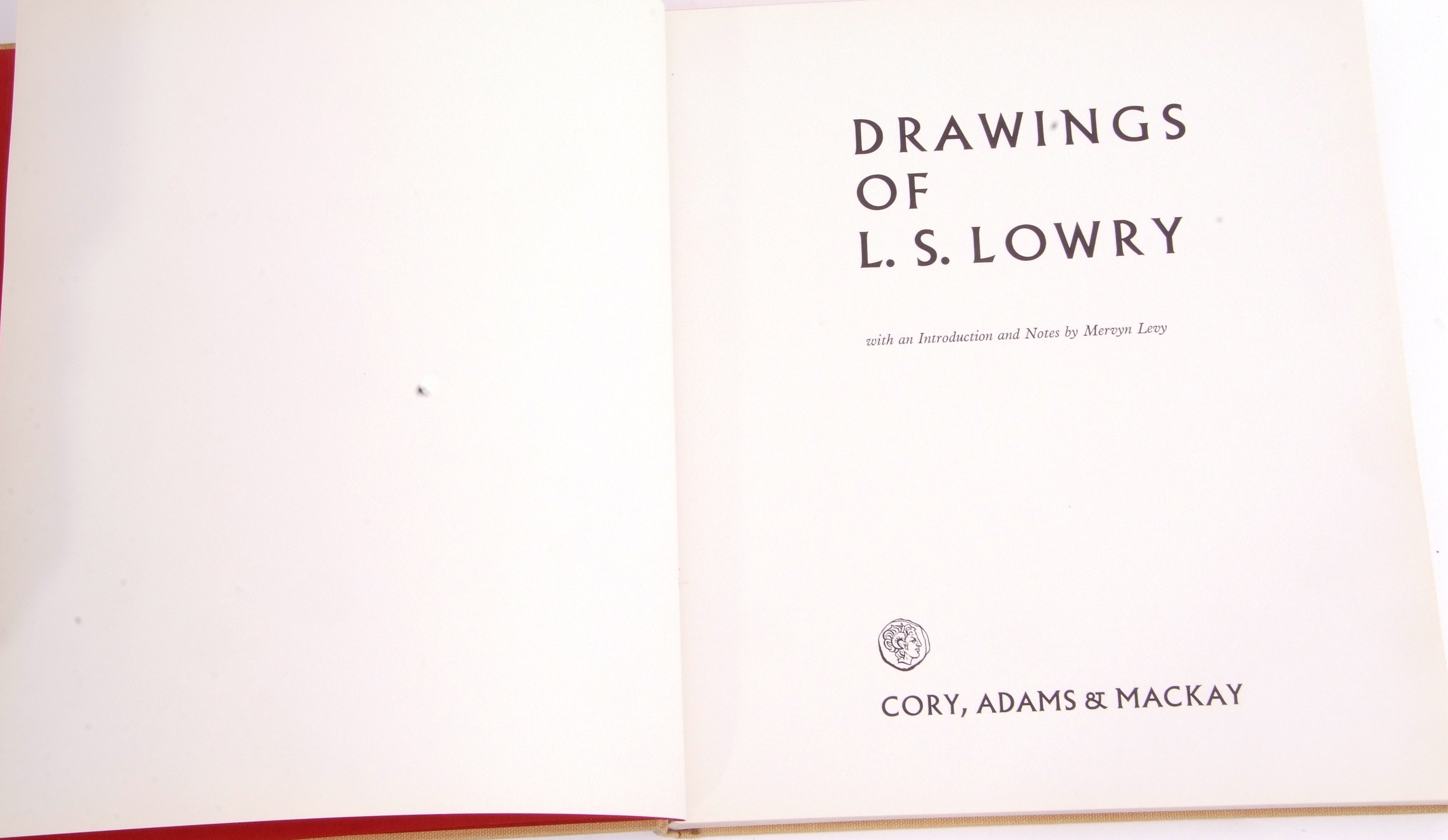 Drawings of L S Lowry, with an introduction and notes by Mervyn Levy - book published by Cory, Adams