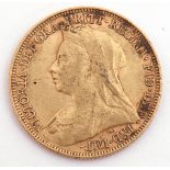 Victoria gold sovereign dated 1893