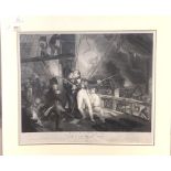 After W M Craig, engraved by R Cooper, "Battle of Trafalgar - death of Lord Viscount Nelson",