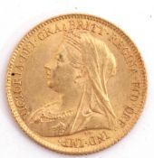 Victoria half sovereign dated 1895