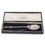 Nelson silver spoon made by Edward Barnard & Sons to commemorate the centenary of the Battle of