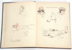 Edward Seago - High Endeavour, a book published by Collins, 1944, the first pages signed with some