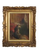 After Sir Edwin Landseer (19th century), "High Life" and "Low Life", pair of oils on canvas, bearing