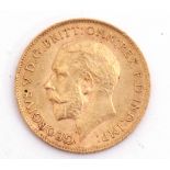 George V half sovereign dated 1911