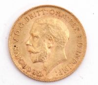 George V half sovereign dated 1911