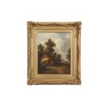 Joseph Paul (1804-1887), Landscape studies, pair of oils on panel, 30 x 23cm (2). Provenance: