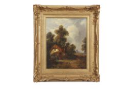 Joseph Paul (1804-1887), Landscape studies, pair of oils on panel, 30 x 23cm (2). Provenance: