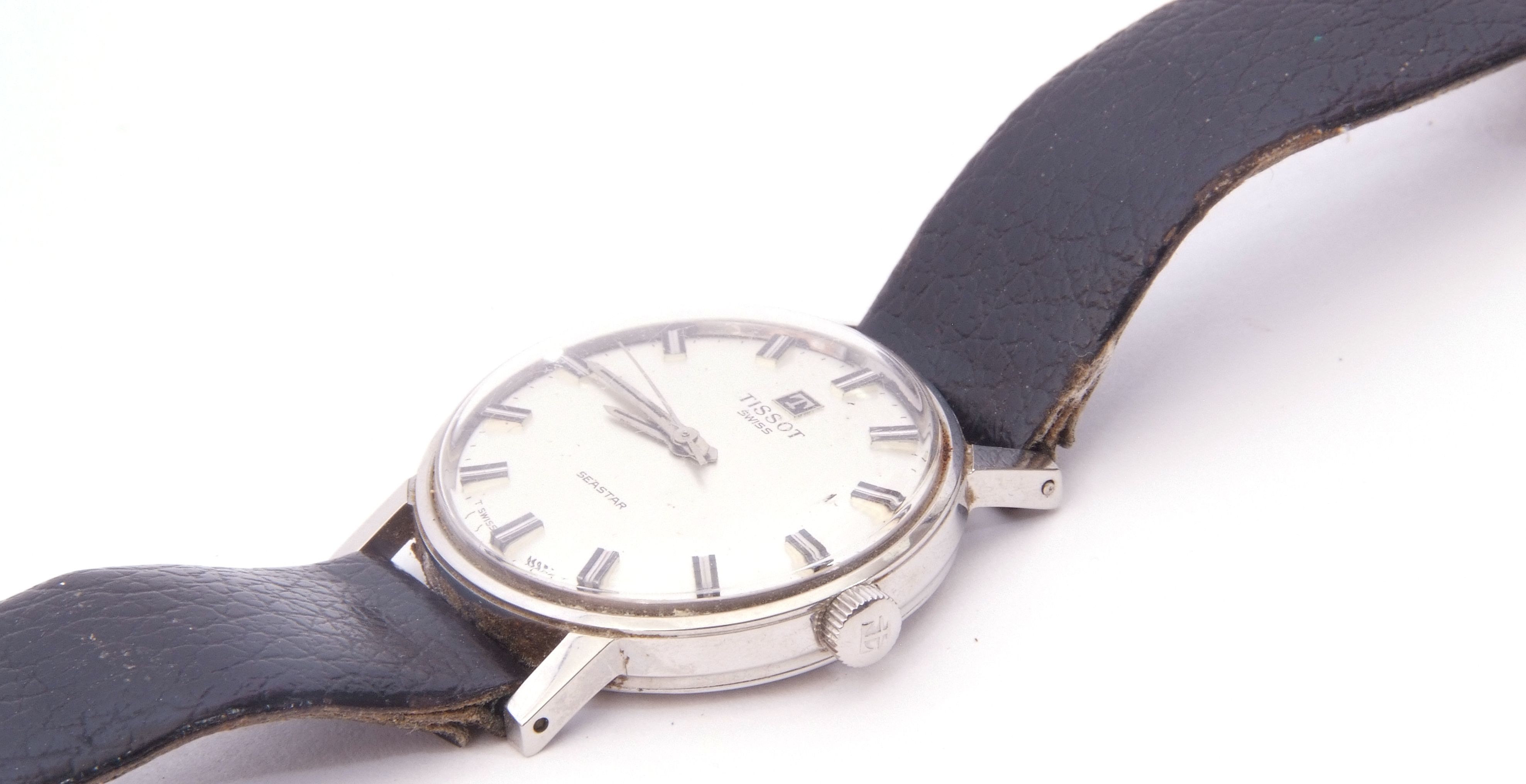 Third quarter of 20th century gents stainless steel cased Tissot "Seastar" wrist watch with silvered - Image 3 of 6