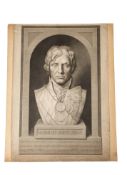 After Charles Knight, "A marble bust of Admiral Lord Nelson, carved by the Hon Anne Seymour Damer,