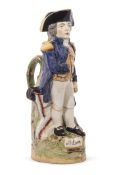 Early 20th century Staffordshire Toby jug of Lord Nelson, 29cm high