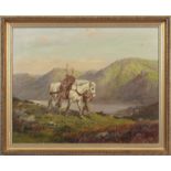 Thomas Ivester Lloyd (1873-1942), Deer Hunter in Highland landscape, oil on canvas, signed lower