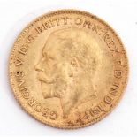 George V half sovereign dated 1911